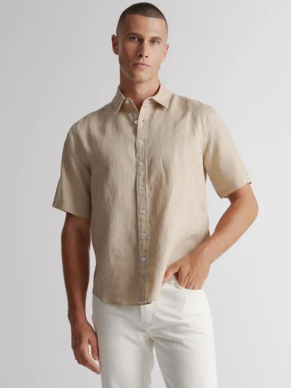 QUINCE LINEN BUTTON SHIRT SIZE XL NWOT